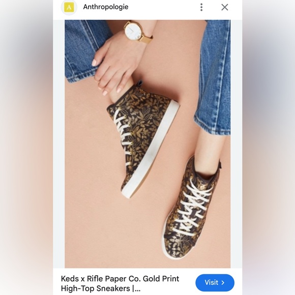 Keds x Rifle Paper Co. High Top Sneakers - Picture 1 of 15